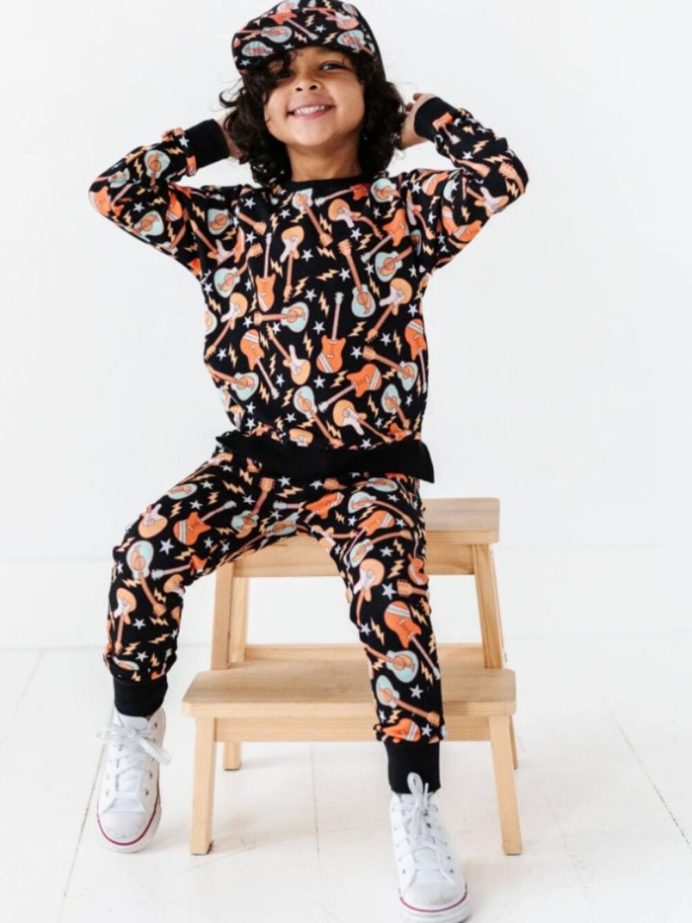 Bums and Roses Caught in a Jam Jogger Set, 4T, EUC